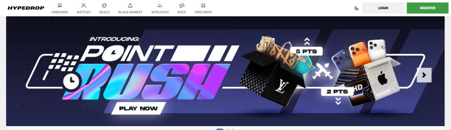 HypeDrop website