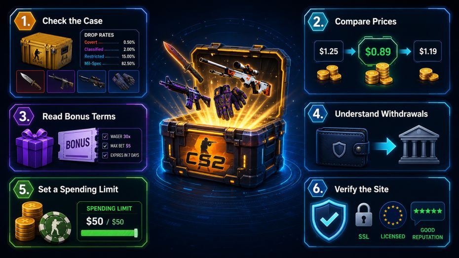 Tips for Using CS2 Case Opening Sites